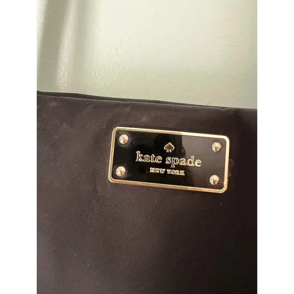 kate spade Black Nylon Baby Bag Tote